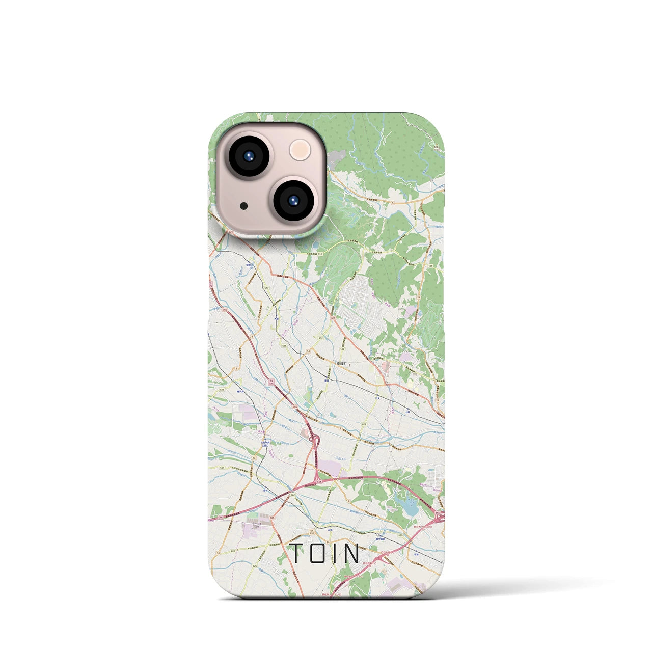 【東員(三重県)】地図柄iPhoneケース(バックカバータイプ)