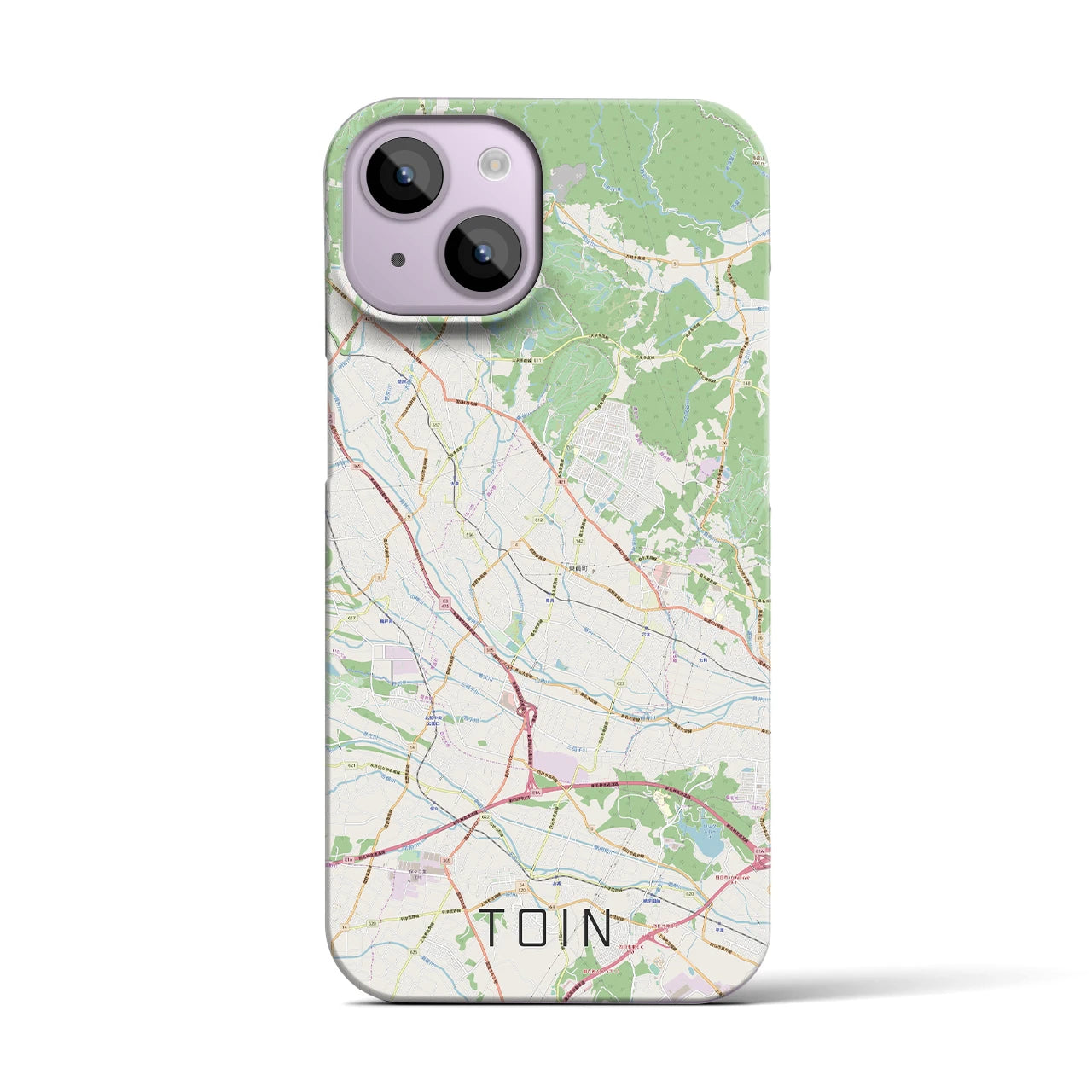【東員(三重県)】地図柄iPhoneケース(バックカバータイプ)