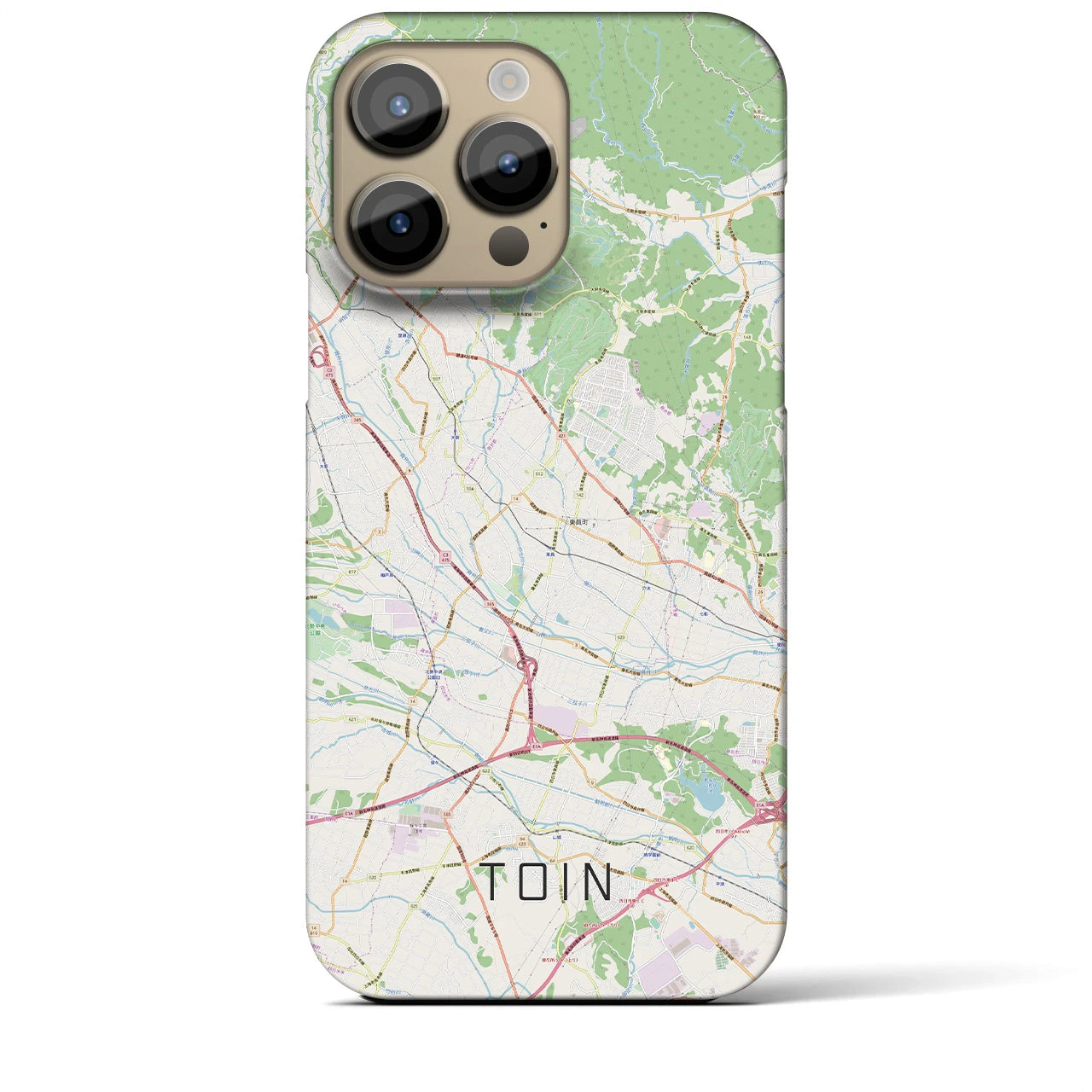 【東員(三重県)】地図柄iPhoneケース(バックカバータイプ)