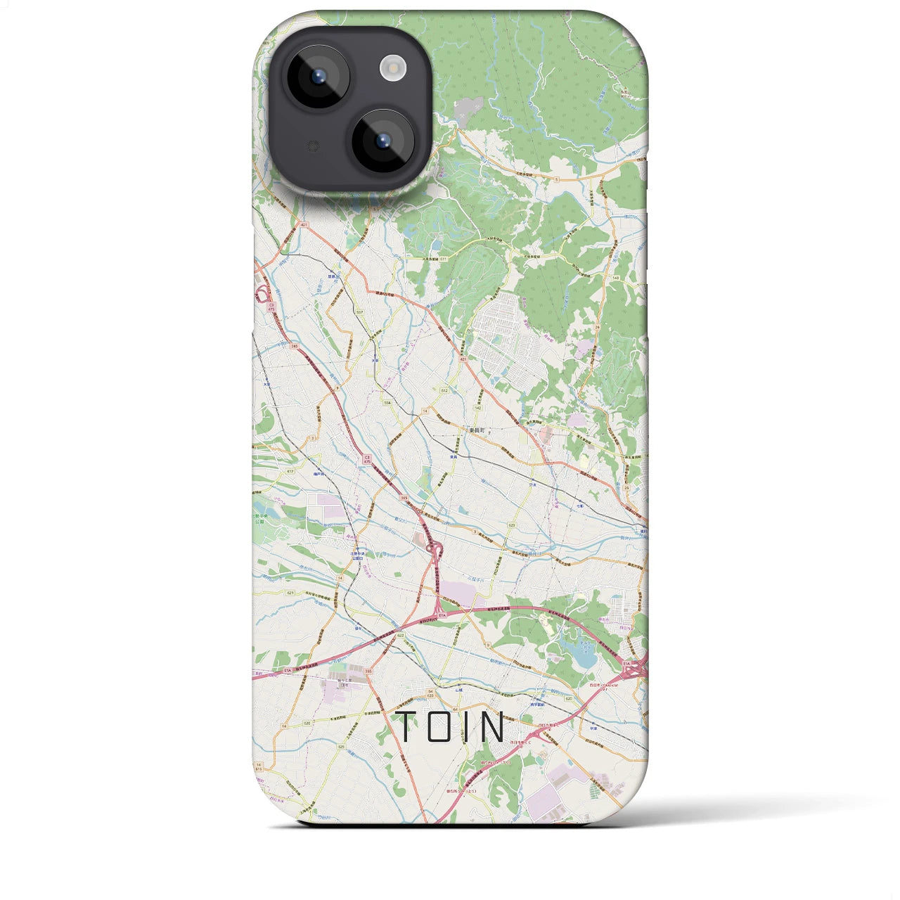 【東員(三重県)】地図柄iPhoneケース(バックカバータイプ)