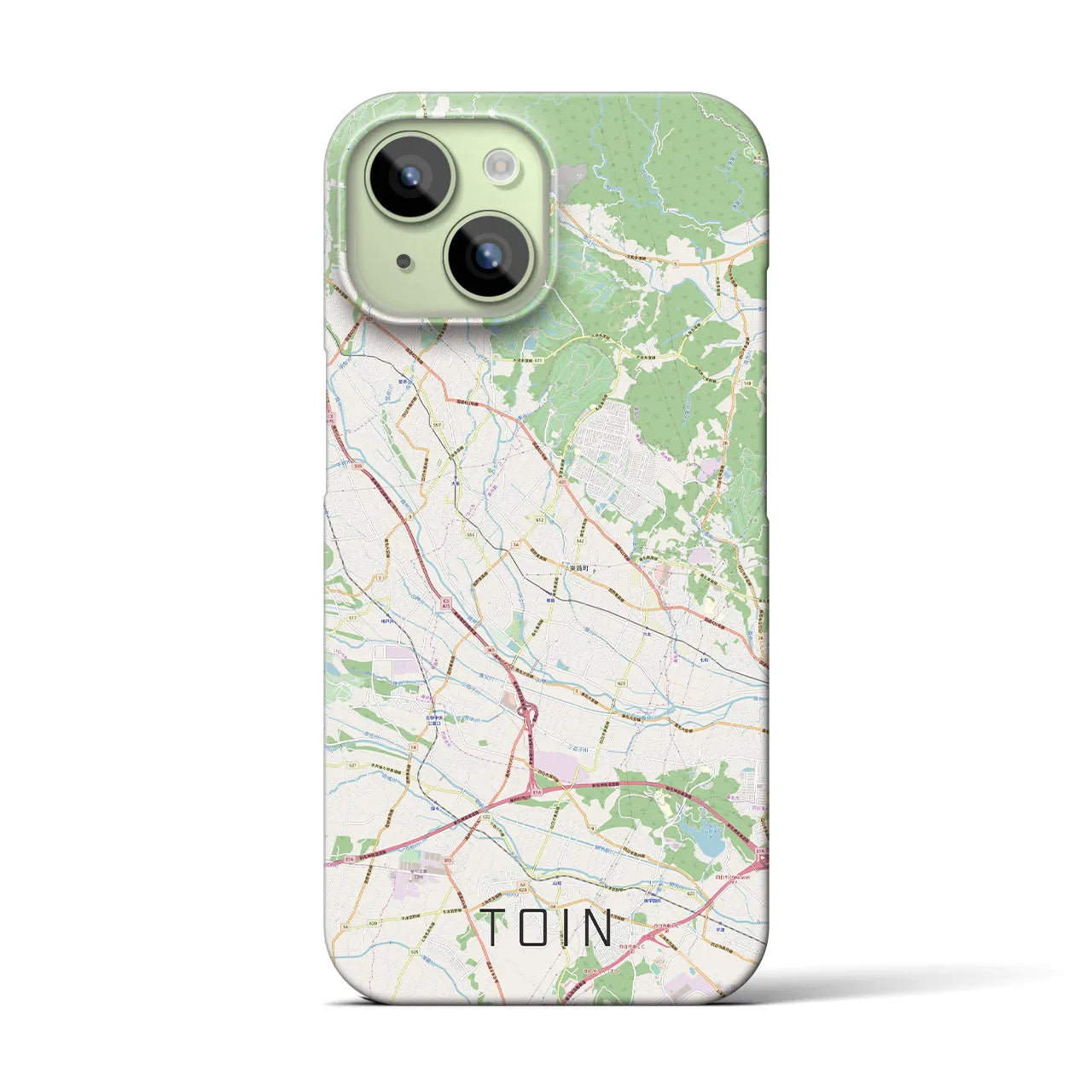 【東員(三重県)】地図柄iPhoneケース(バックカバータイプ)