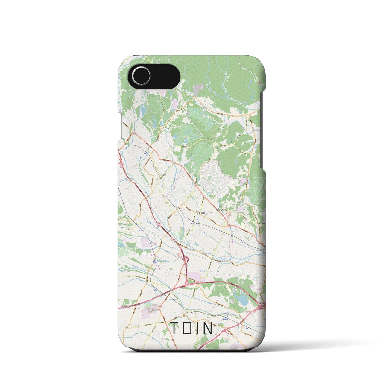 【東員(三重県)】地図柄iPhoneケース(バックカバータイプ)