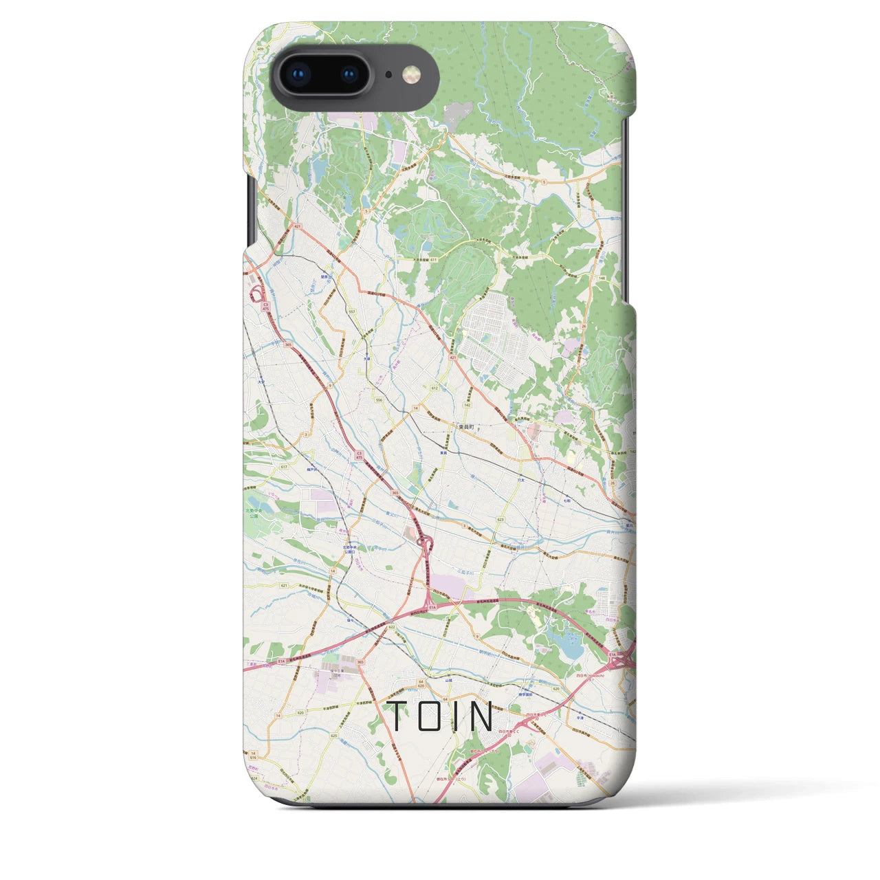 【東員(三重県)】地図柄iPhoneケース(バックカバータイプ)