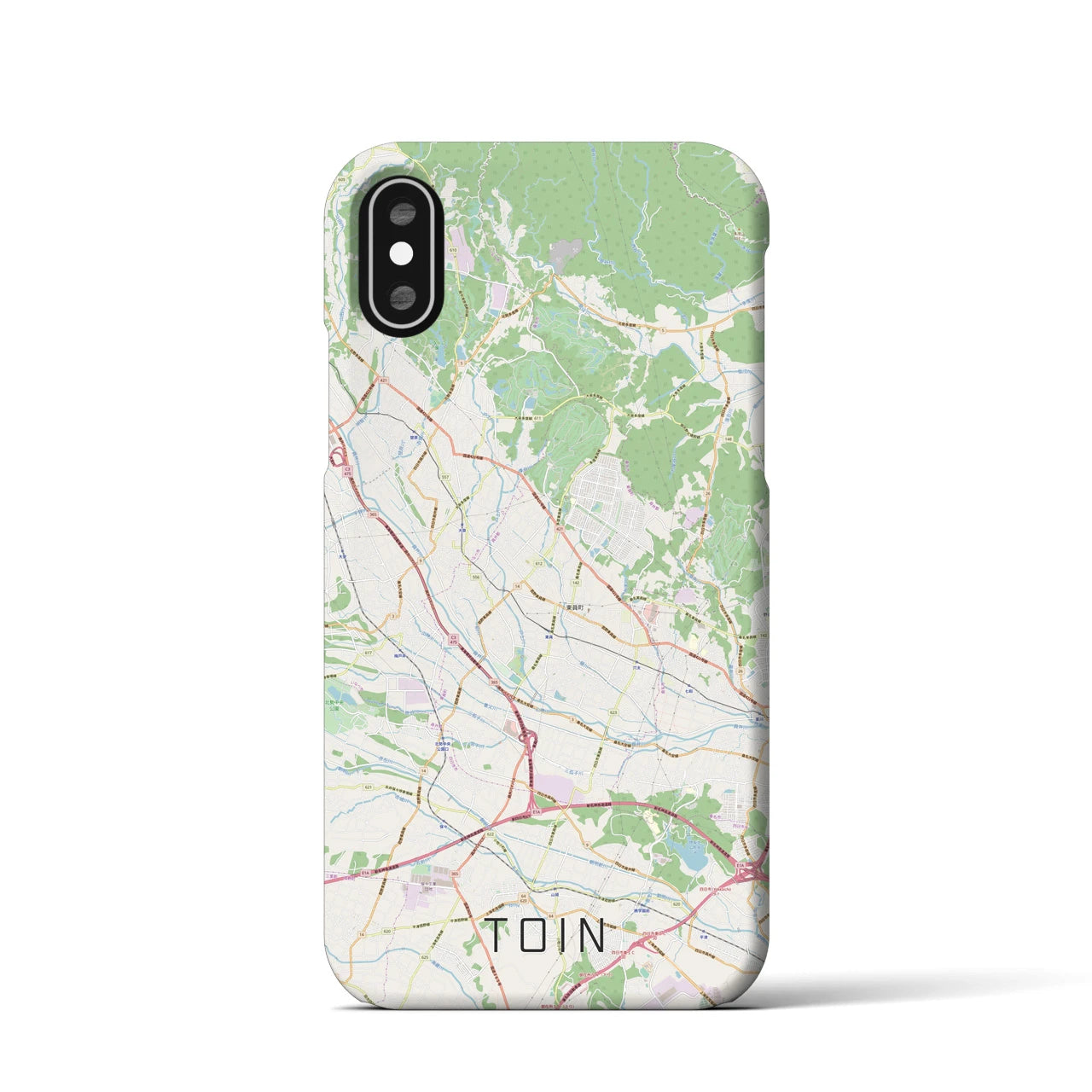 【東員(三重県)】地図柄iPhoneケース(バックカバータイプ)