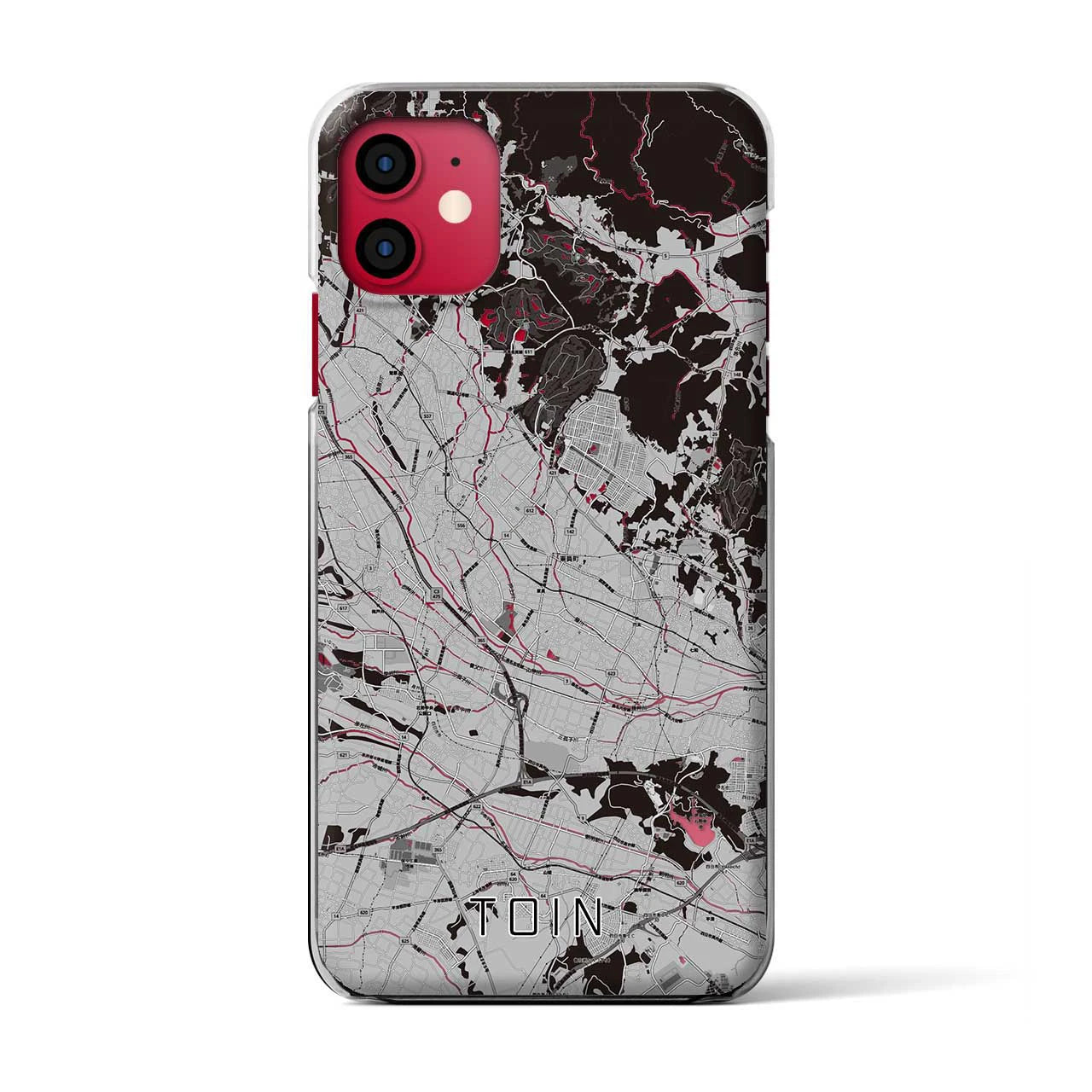 【東員(三重県)】地図柄iPhoneケース(クリアタイプ)