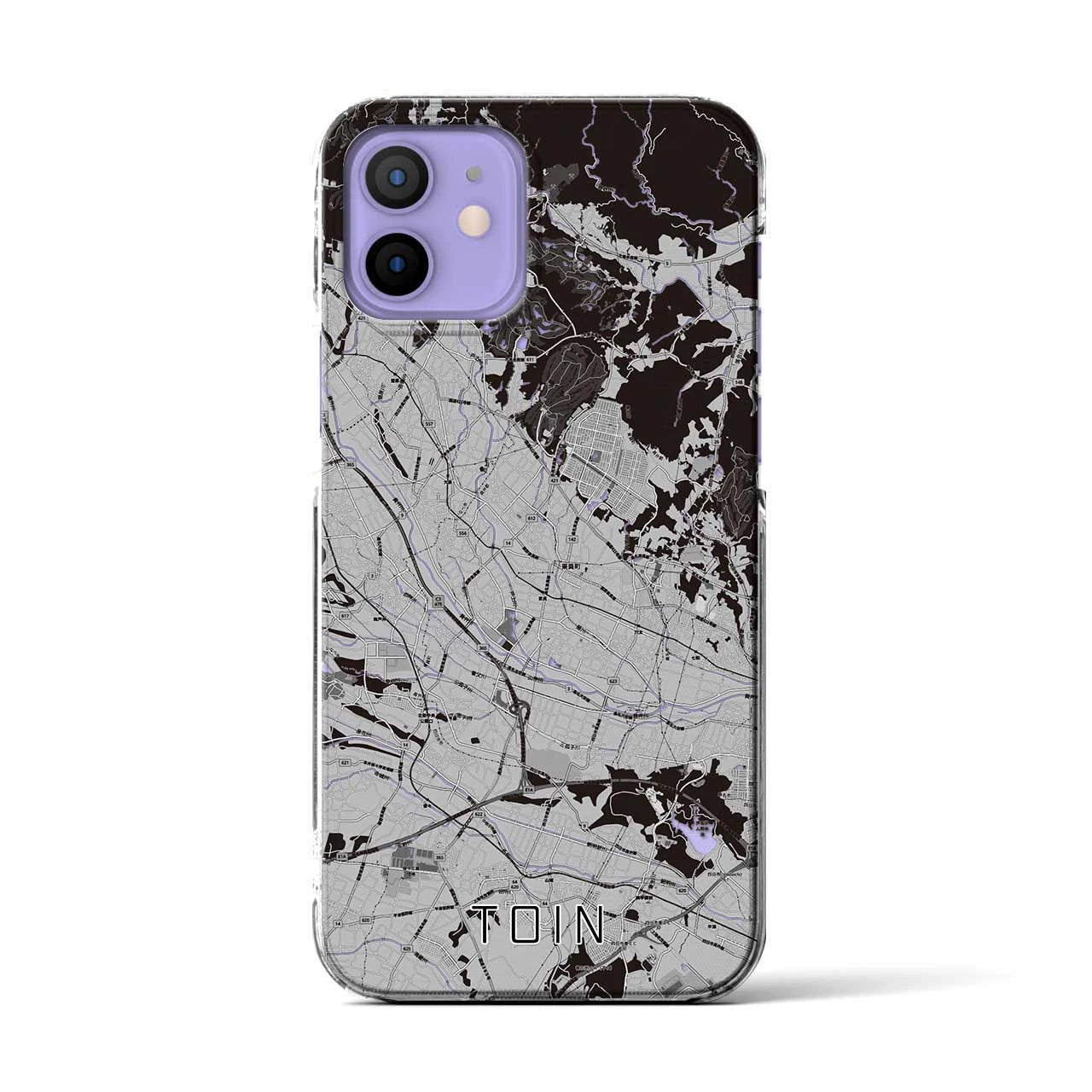 【東員(三重県)】地図柄iPhoneケース(クリアタイプ)