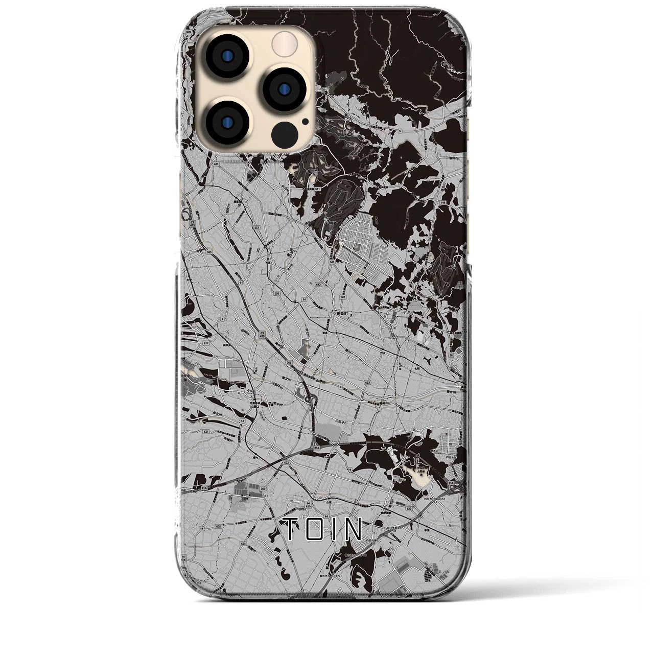 【東員(三重県)】地図柄iPhoneケース(クリアタイプ)