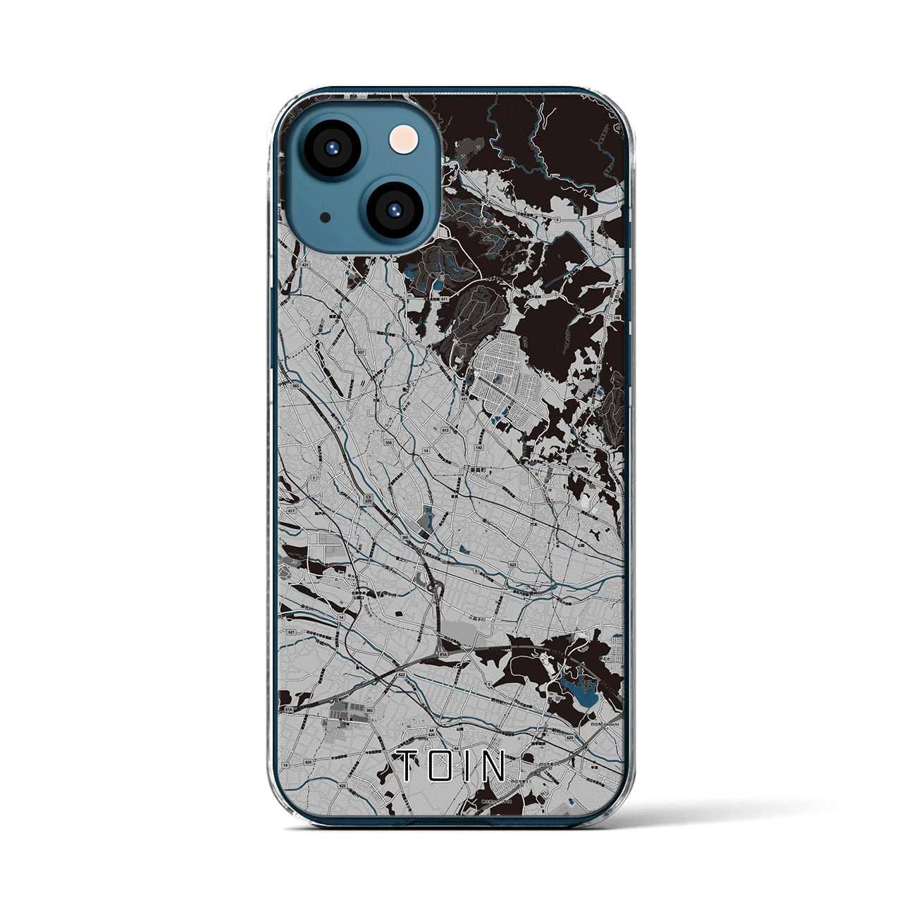 【東員(三重県)】地図柄iPhoneケース(クリアタイプ)