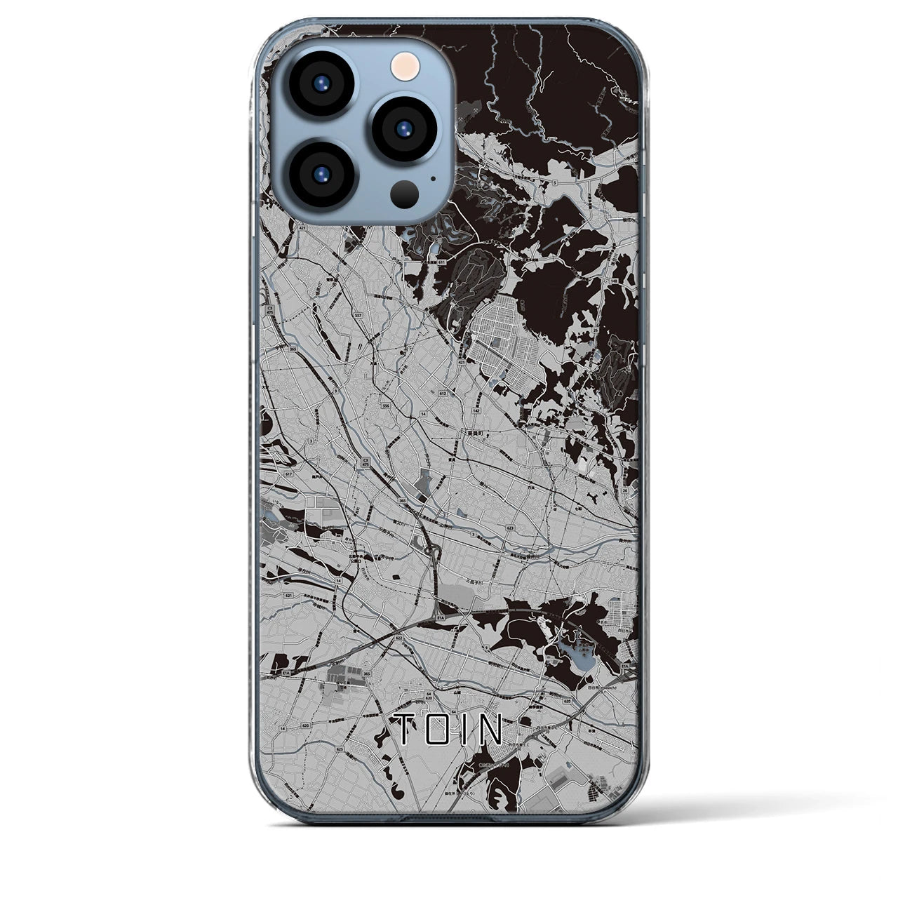 【東員(三重県)】地図柄iPhoneケース(クリアタイプ)