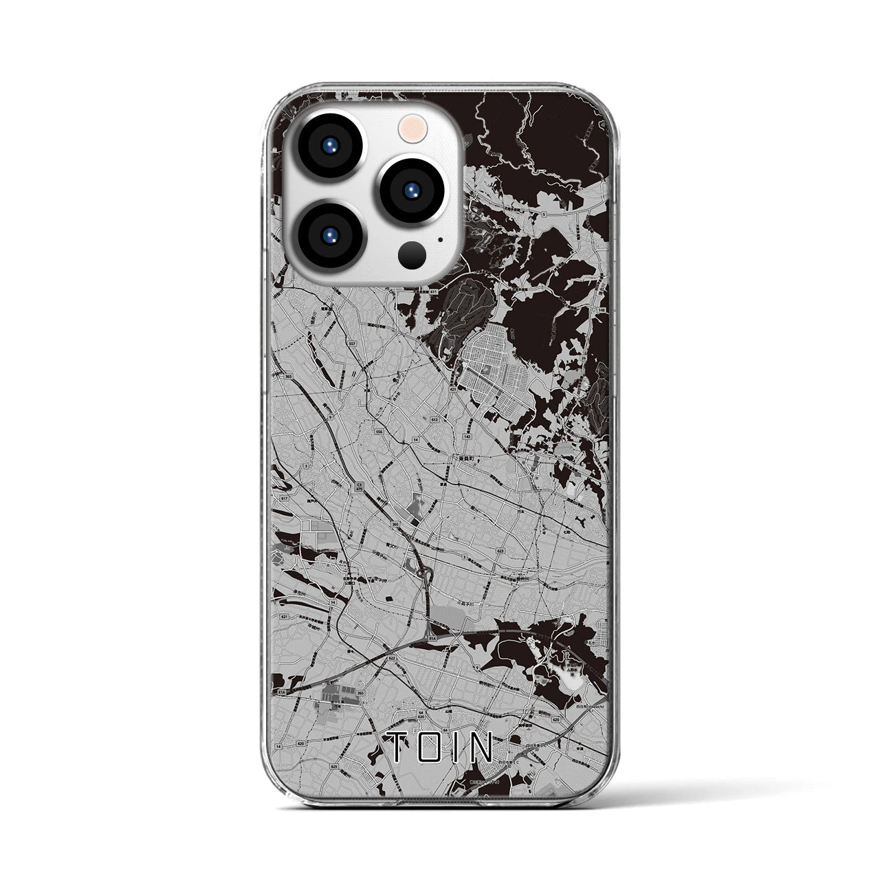 【東員(三重県)】地図柄iPhoneケース(クリアタイプ)