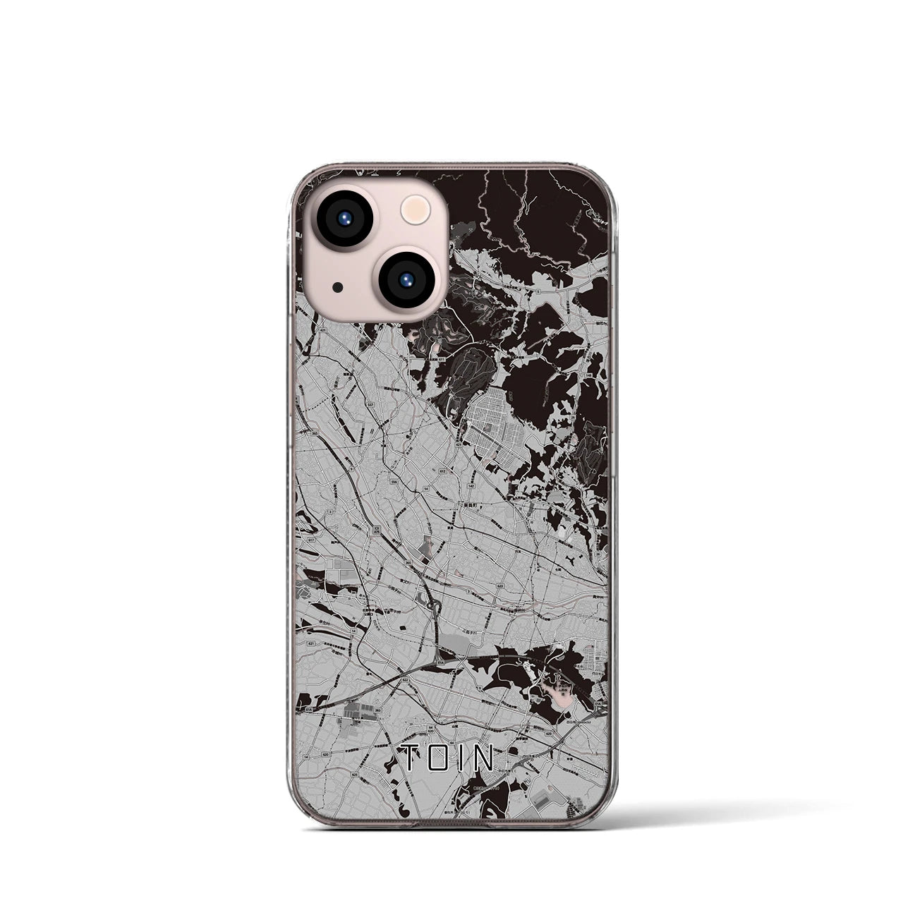 【東員(三重県)】地図柄iPhoneケース(クリアタイプ)