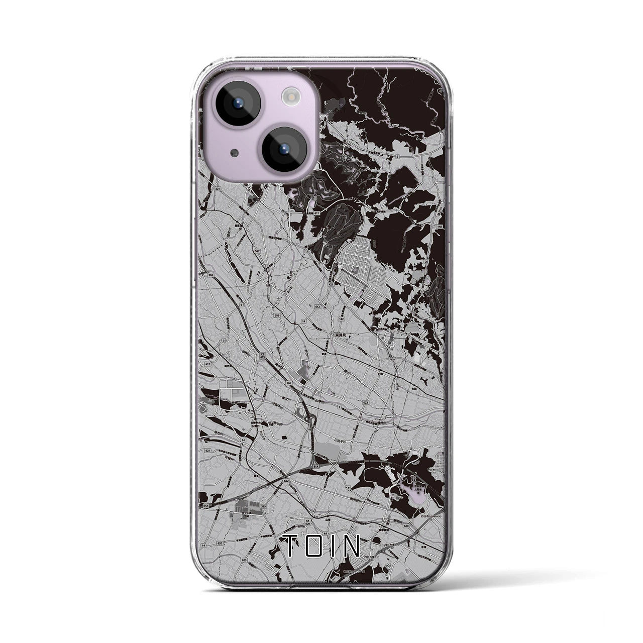 【東員(三重県)】地図柄iPhoneケース(クリアタイプ)