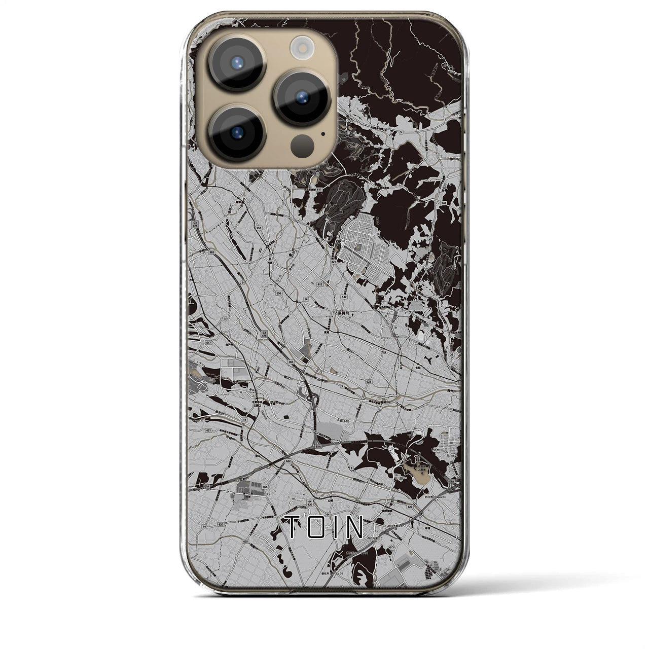 【東員(三重県)】地図柄iPhoneケース(クリアタイプ)