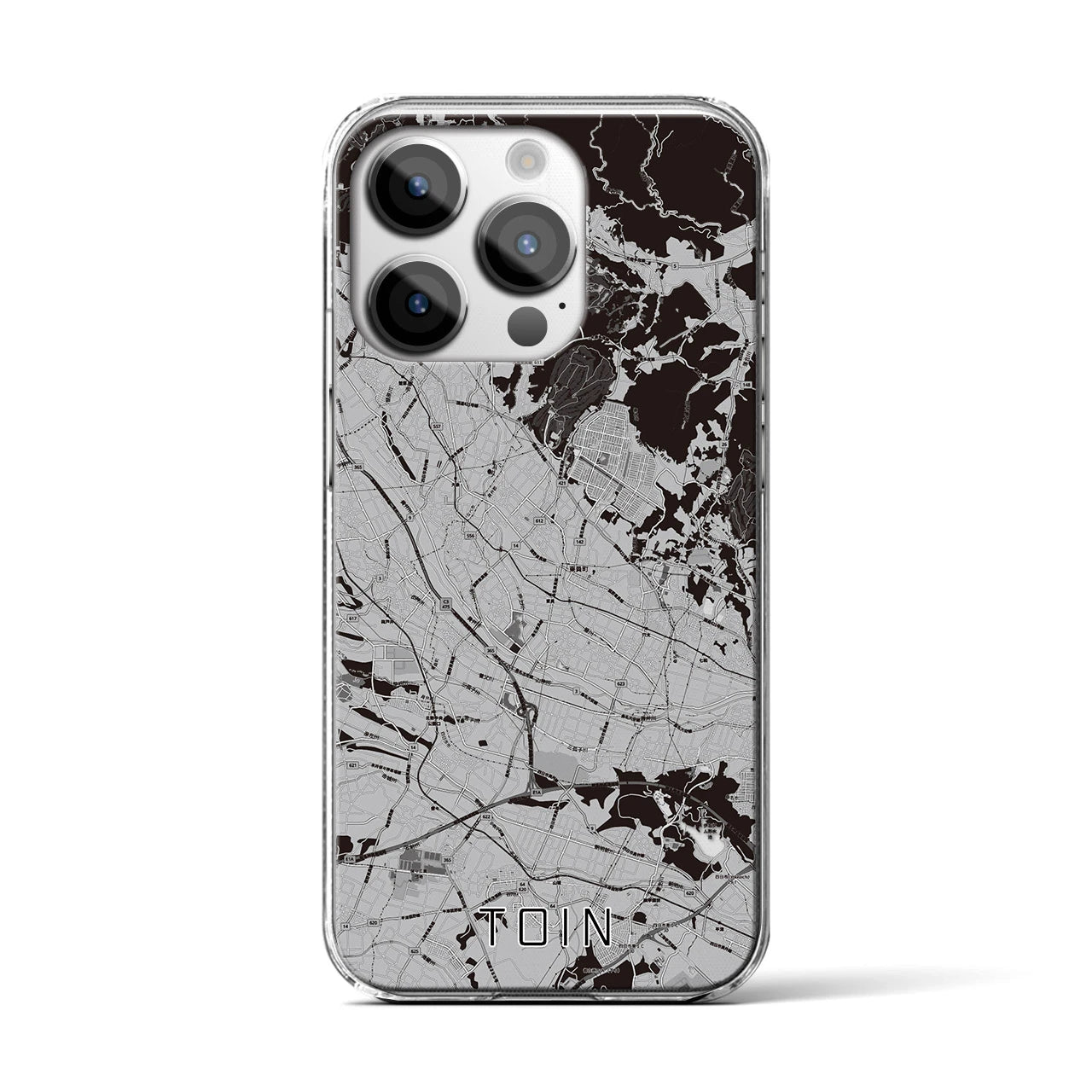 【東員(三重県)】地図柄iPhoneケース(クリアタイプ)