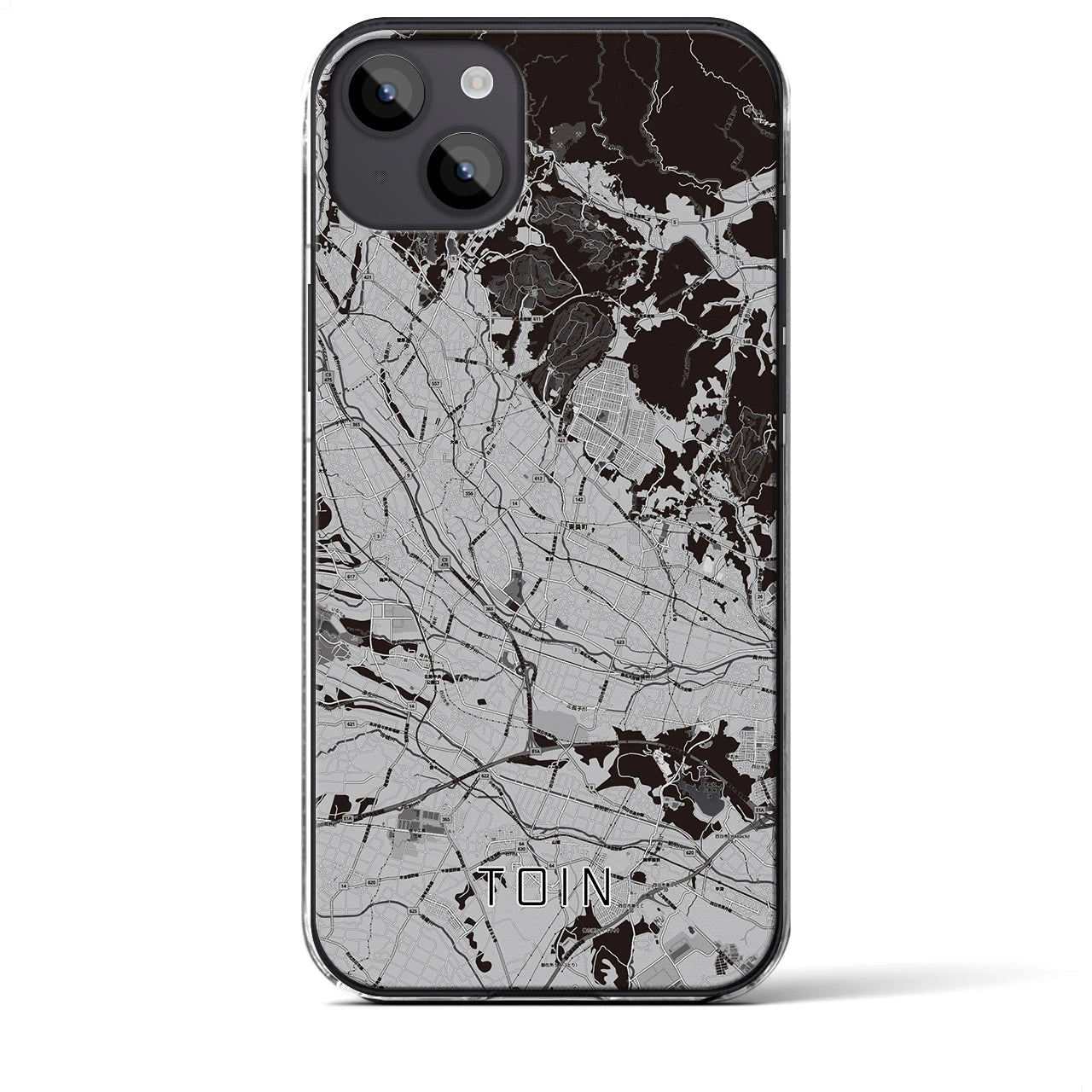 【東員(三重県)】地図柄iPhoneケース(クリアタイプ)