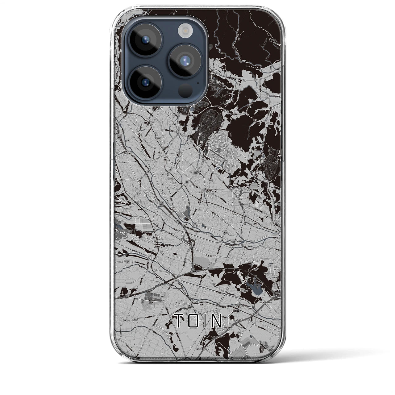 【東員(三重県)】地図柄iPhoneケース(クリアタイプ)