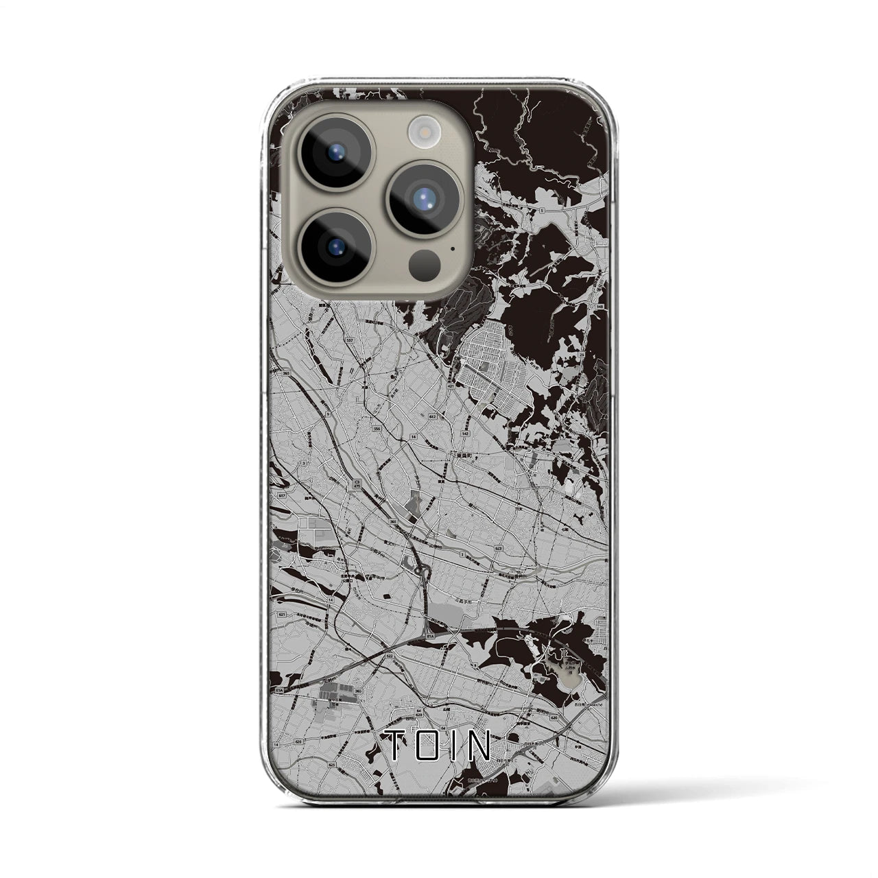 【東員(三重県)】地図柄iPhoneケース(クリアタイプ)