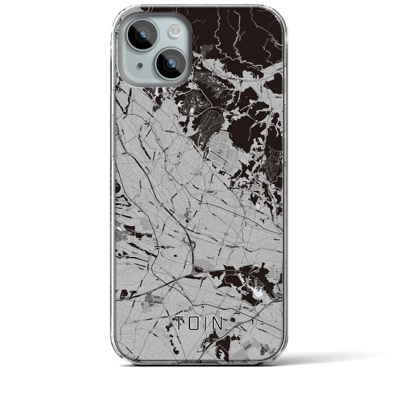 【東員(三重県)】地図柄iPhoneケース(クリアタイプ)