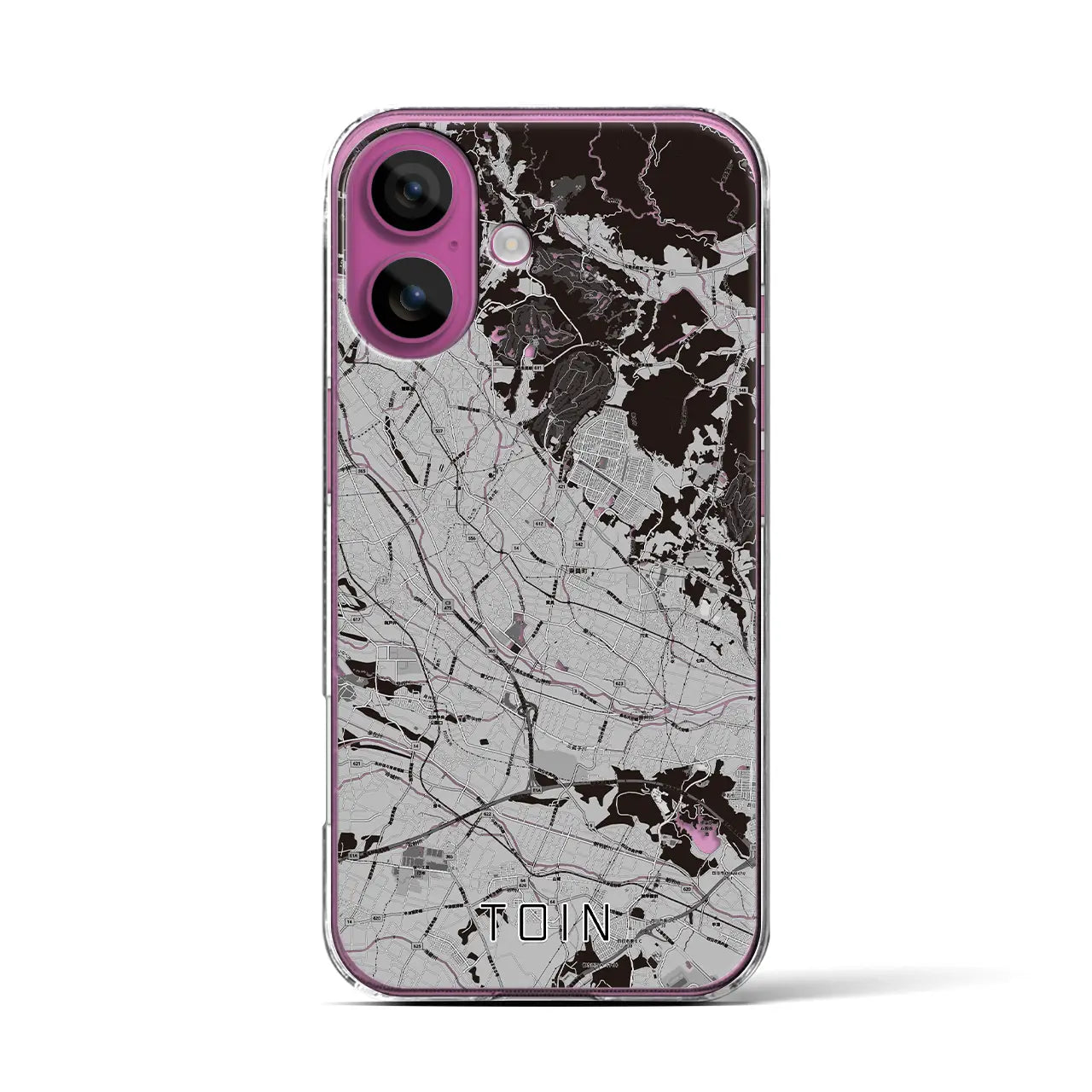 【東員(三重県)】地図柄iPhoneケース(クリアタイプ)