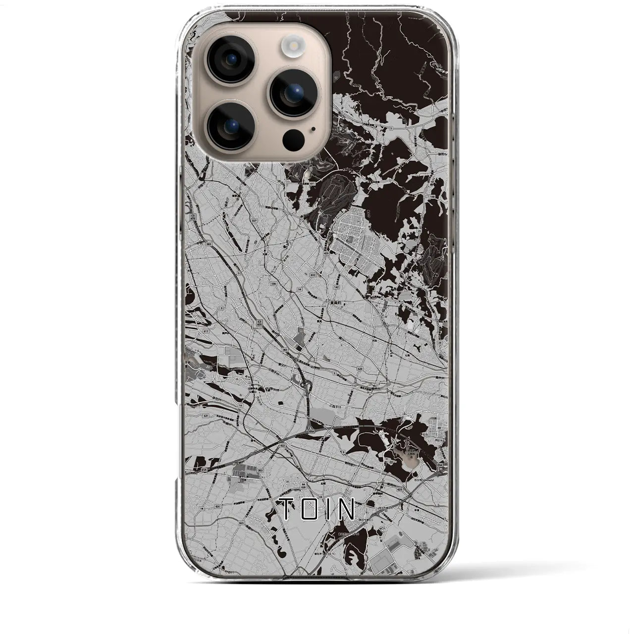 【東員(三重県)】地図柄iPhoneケース(クリアタイプ)