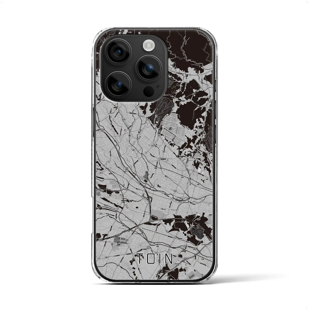 【東員(三重県)】地図柄iPhoneケース(クリアタイプ)