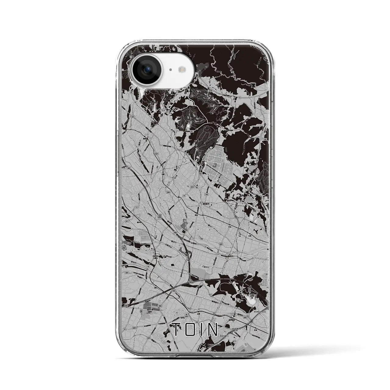 【東員(三重県)】地図柄iPhoneケース(クリアタイプ)