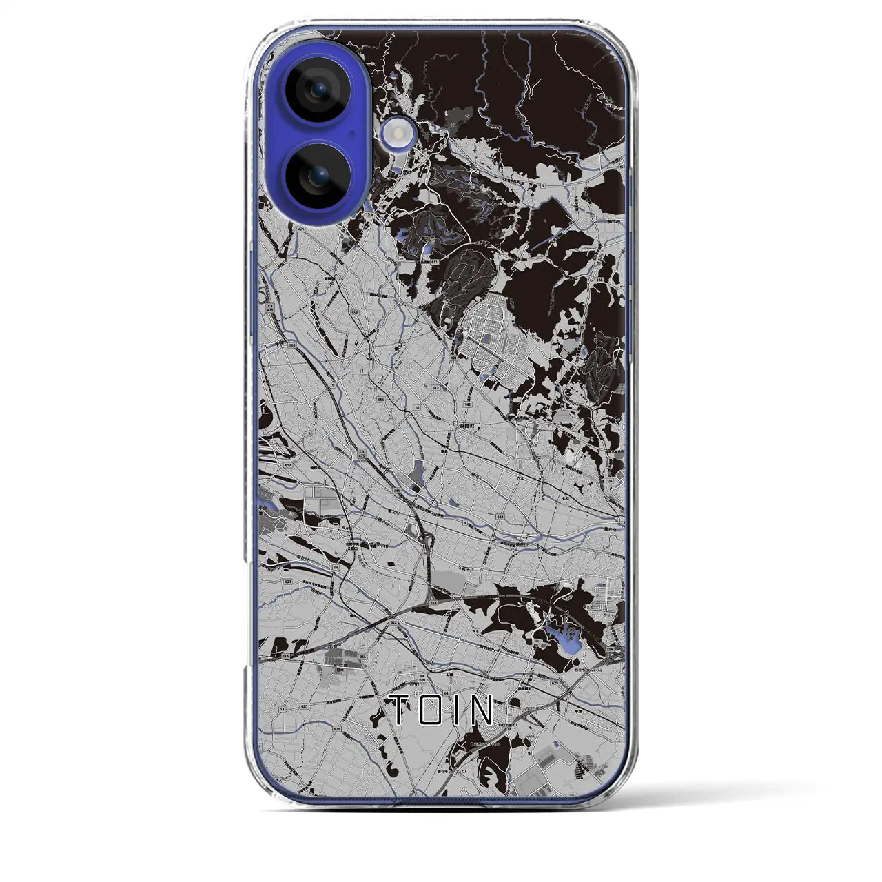 【東員(三重県)】地図柄iPhoneケース(クリアタイプ)