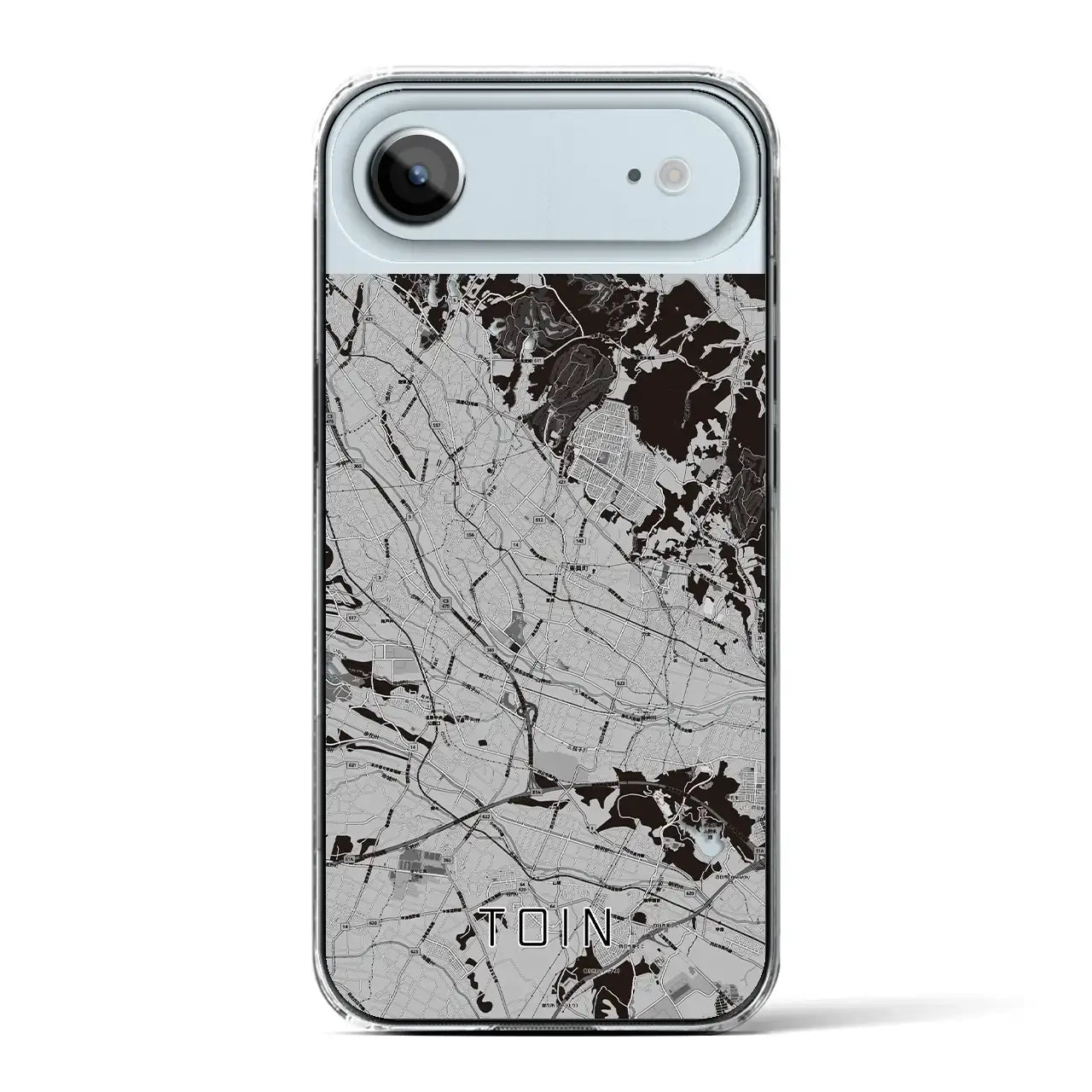 【東員(三重県)】地図柄iPhoneケース(クリアタイプ)