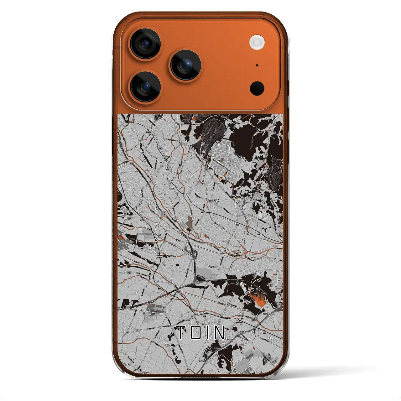 【東員(三重県)】地図柄iPhoneケース(クリアタイプ)