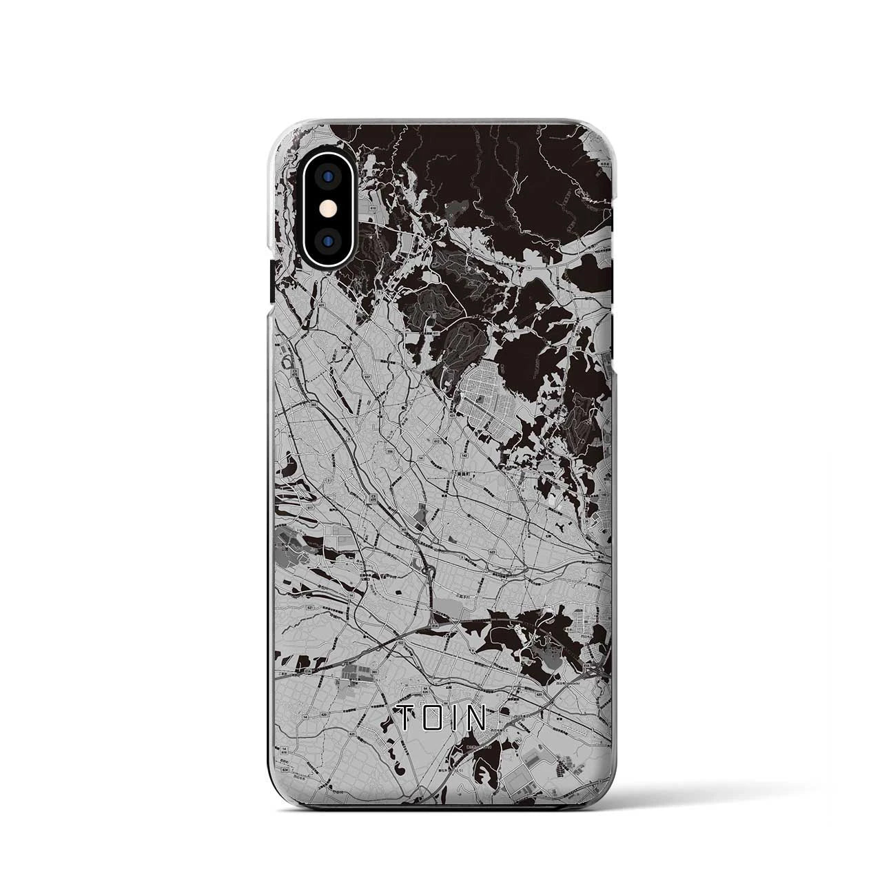 【東員(三重県)】地図柄iPhoneケース(クリアタイプ)