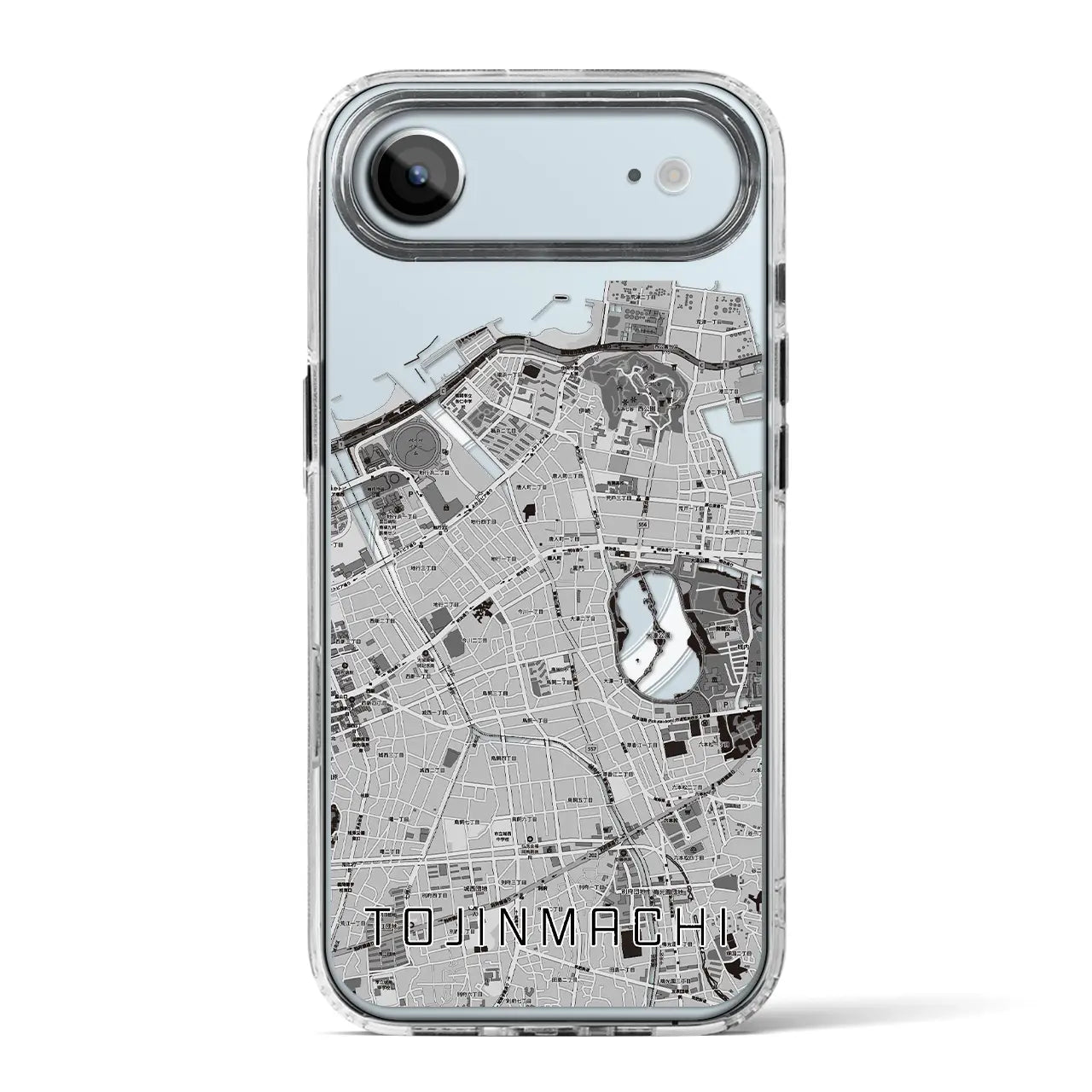 【唐人町(福岡県)】地図柄iPhoneケース(MagSafeタイプ)