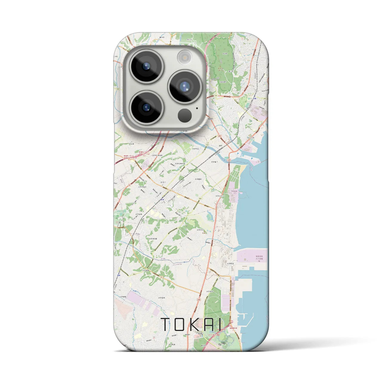 【東海(茨城県)】地図柄iPhoneケース(バックカバータイプ)