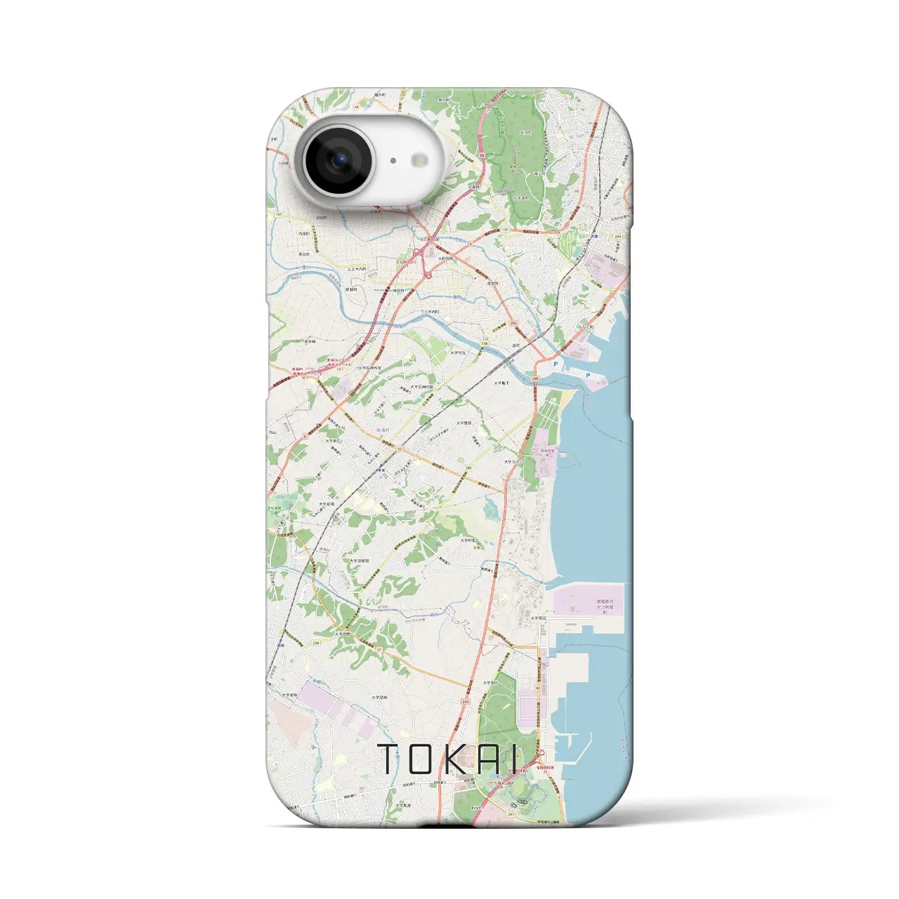 【東海(茨城県)】地図柄iPhoneケース(バックカバータイプ)