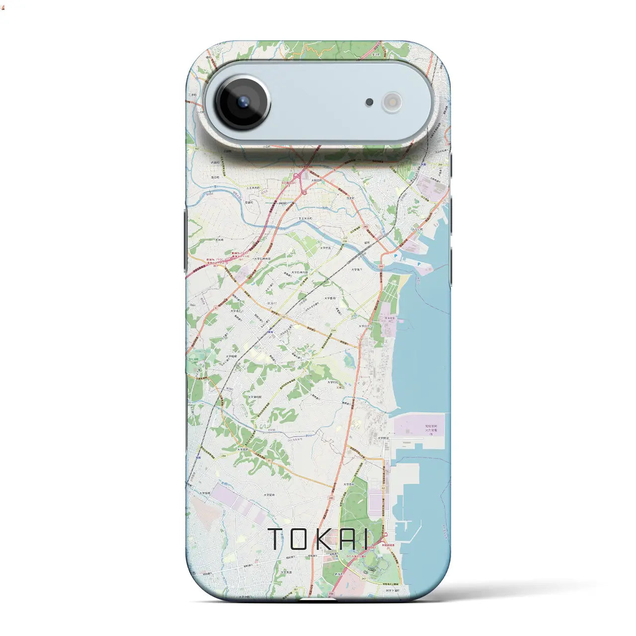 【東海(茨城県)】地図柄iPhoneケース(バックカバータイプ)