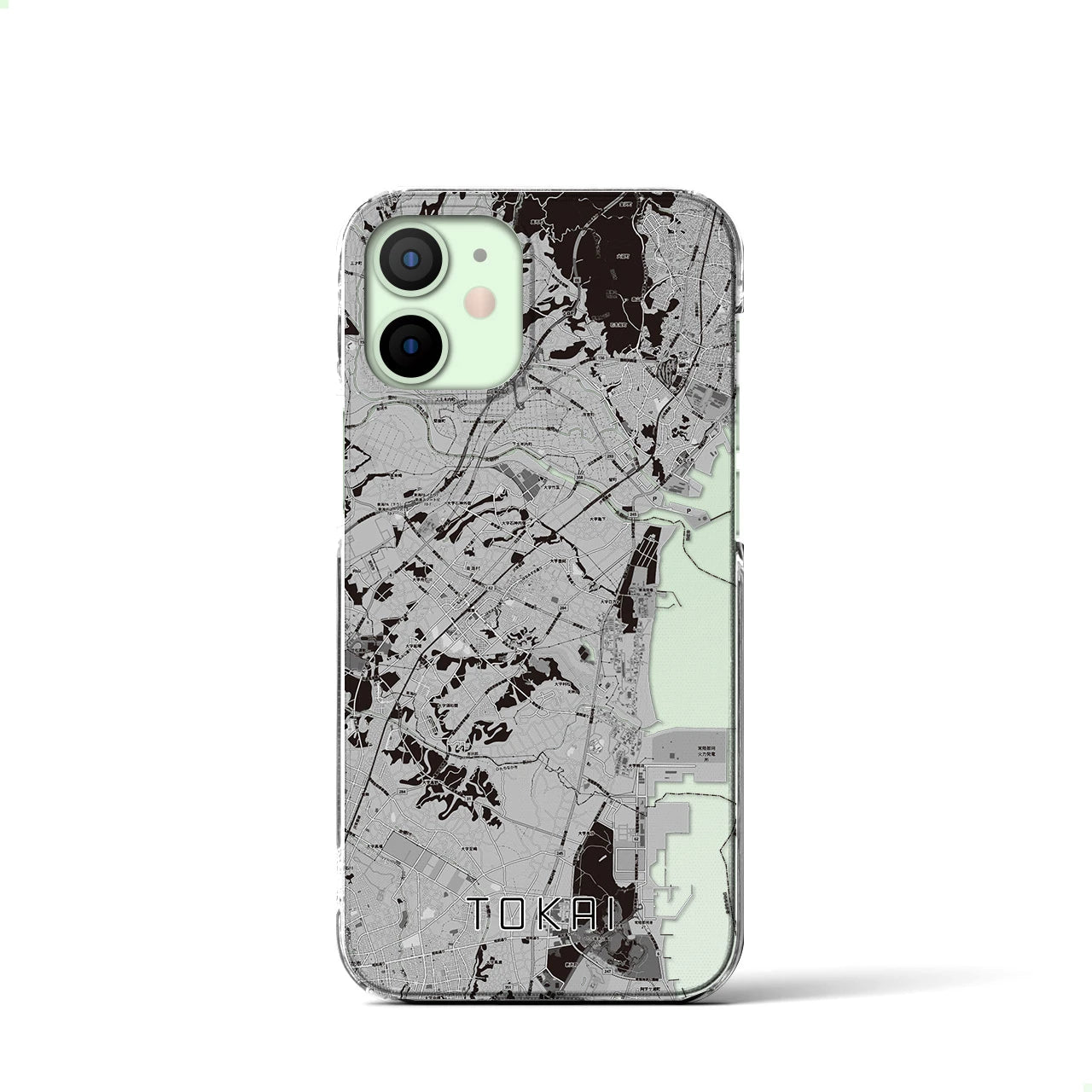 【東海(茨城県)】地図柄iPhoneケース(クリアタイプ)