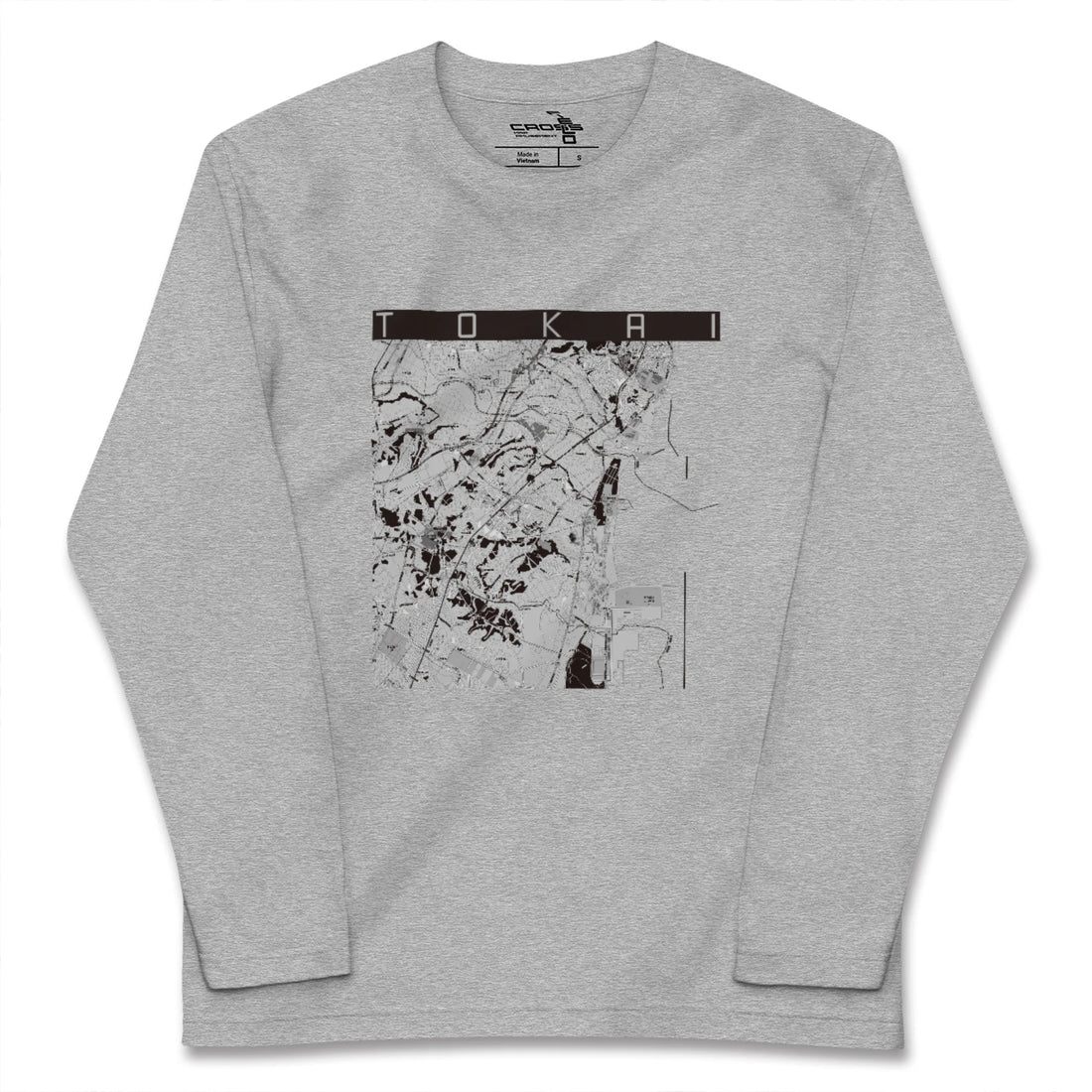 【東海(茨城県)(茨城県)】地図柄ロングスリーブTシャツ