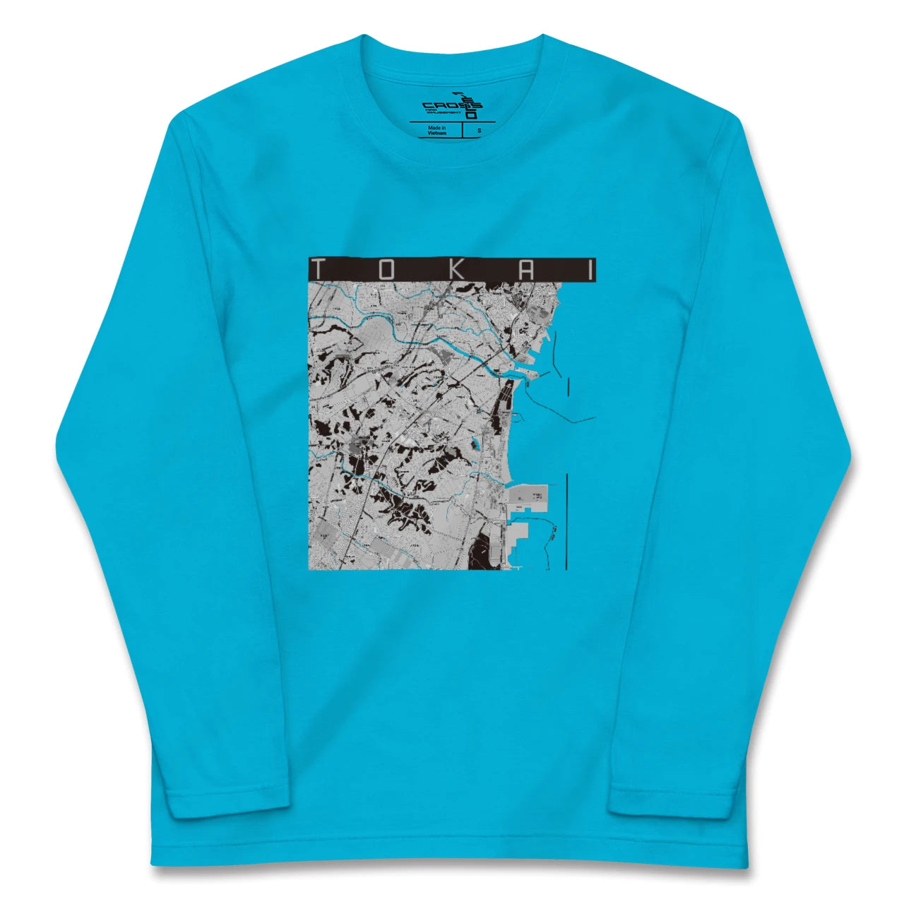 【東海(茨城県)(茨城県)】地図柄ロングスリーブTシャツ