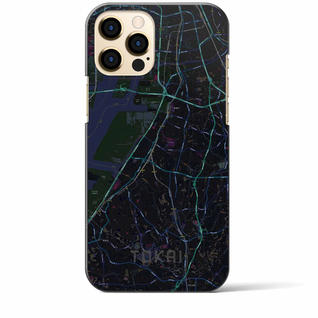 【東海(愛知県)】地図柄iPhoneケース(バックカバータイプ)