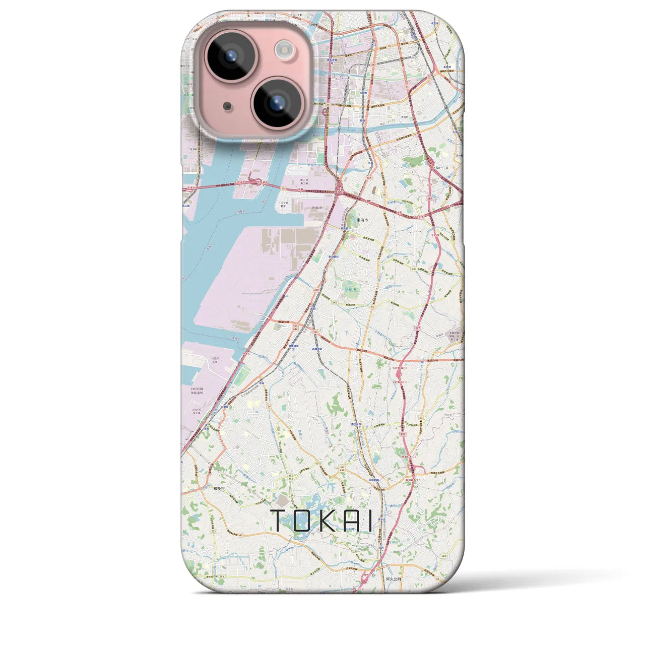【東海(愛知県)】地図柄iPhoneケース(バックカバータイプ)
