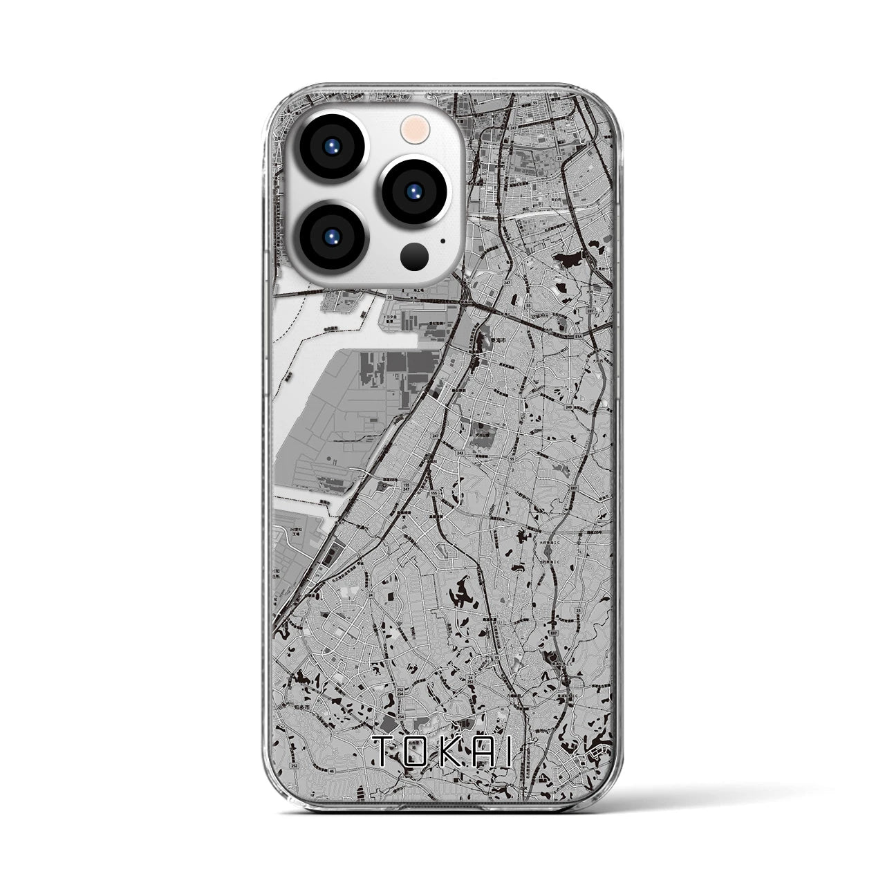 【東海(愛知県)】地図柄iPhoneケース(クリアタイプ)