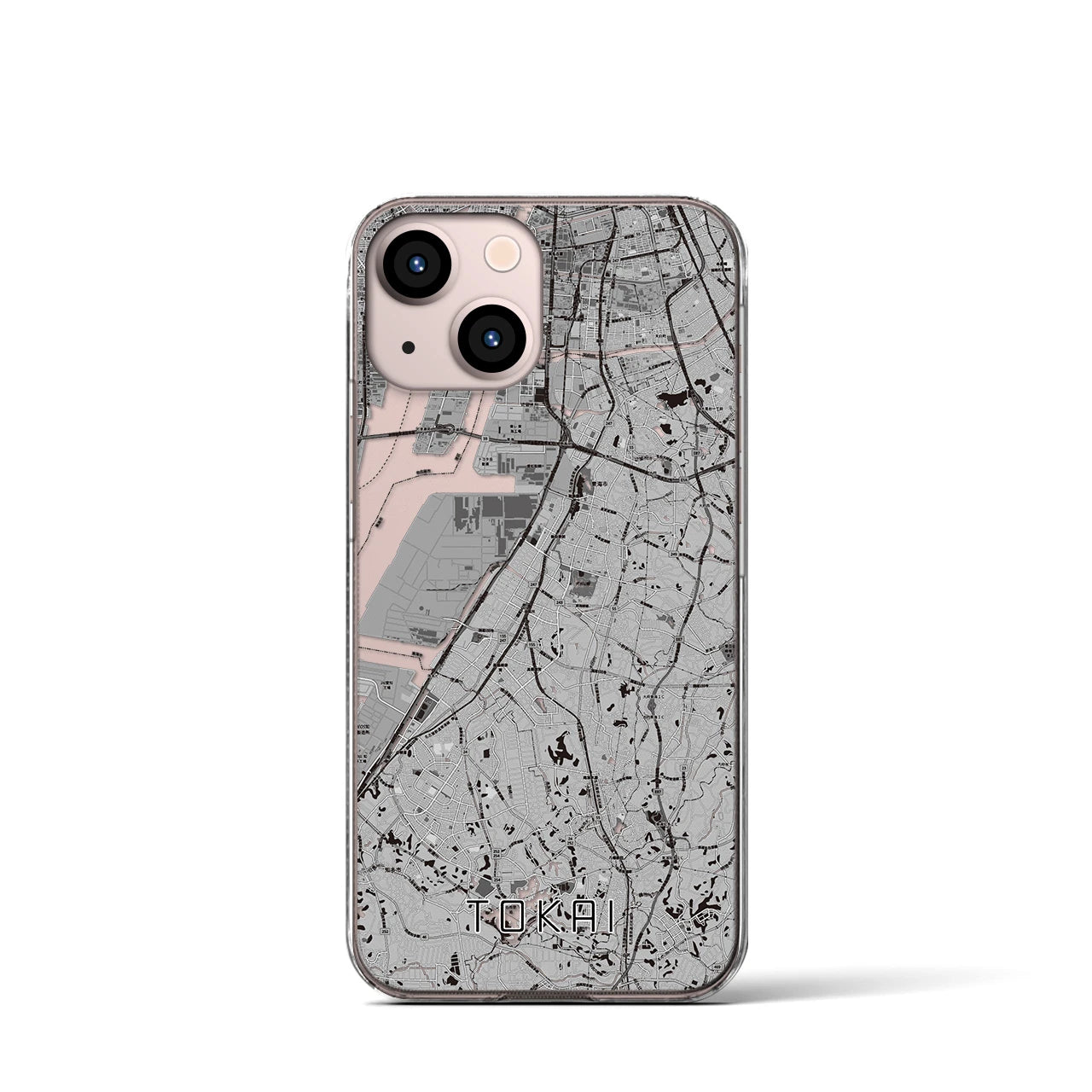 【東海(愛知県)】地図柄iPhoneケース(クリアタイプ)