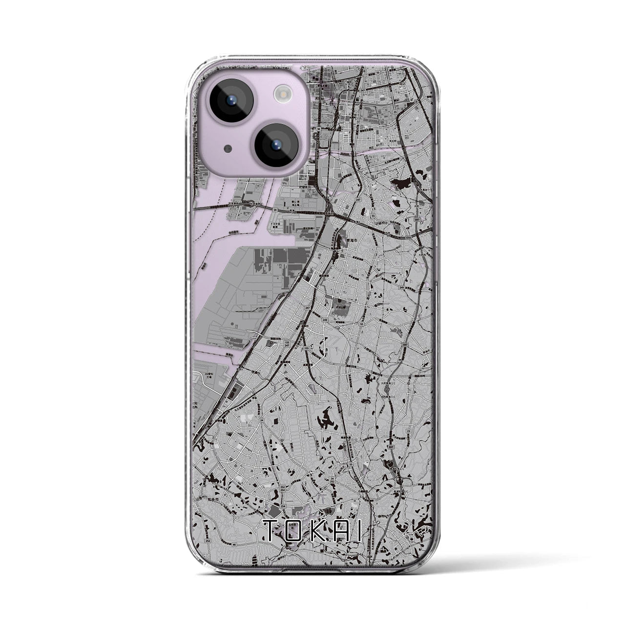 【東海(愛知県)】地図柄iPhoneケース(クリアタイプ)