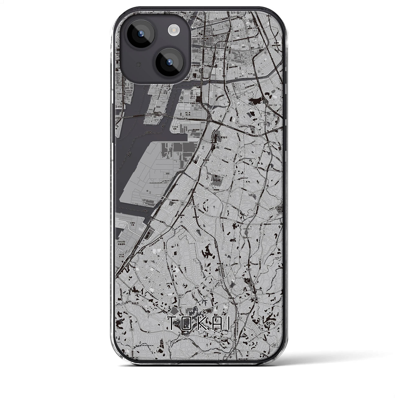 【東海(愛知県)】地図柄iPhoneケース(クリアタイプ)