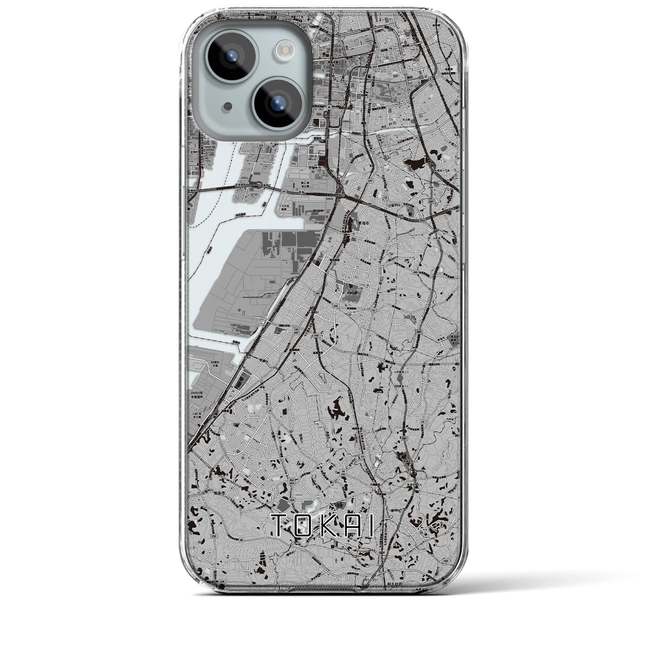 【東海(愛知県)】地図柄iPhoneケース(クリアタイプ)