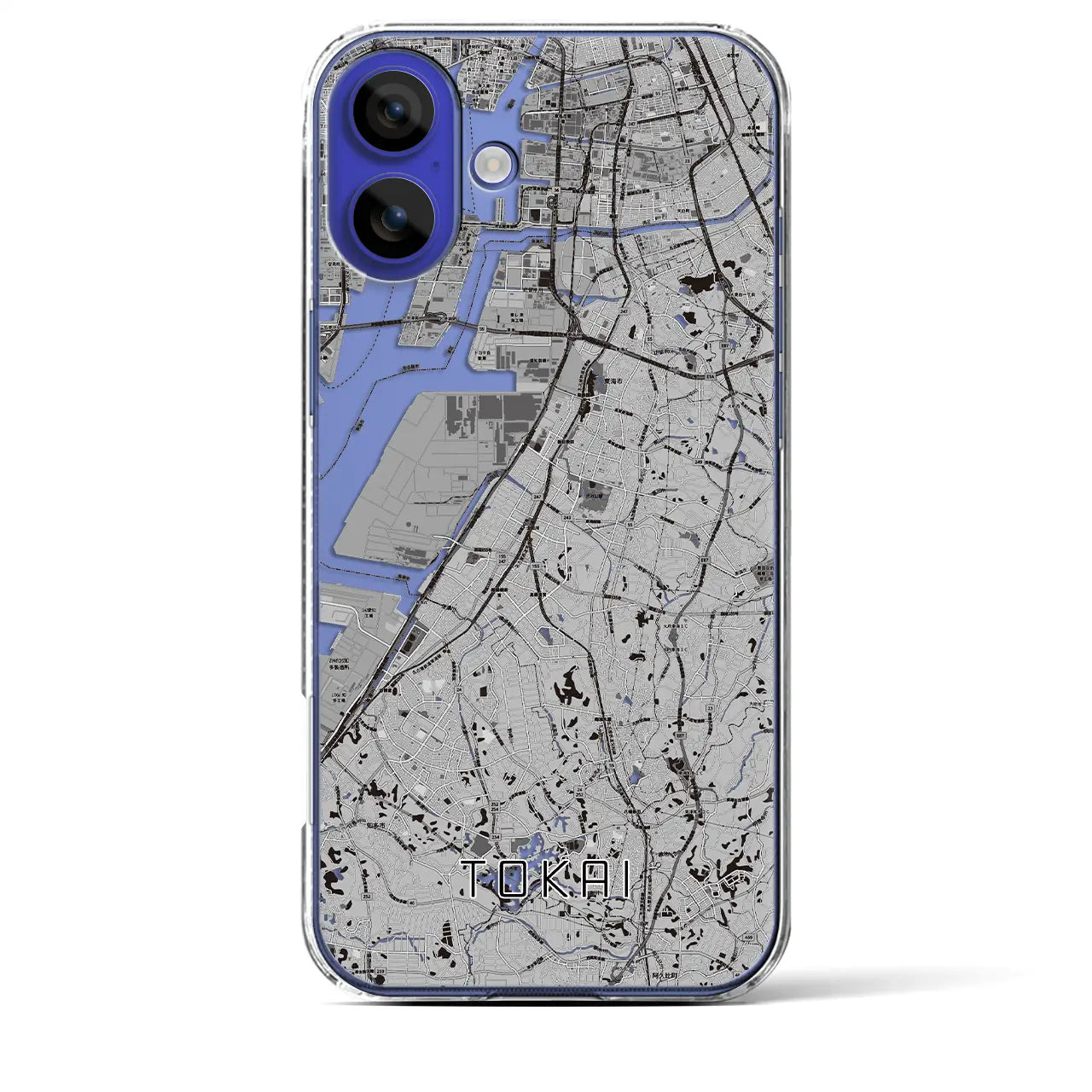 【東海(愛知県)】地図柄iPhoneケース(クリアタイプ)