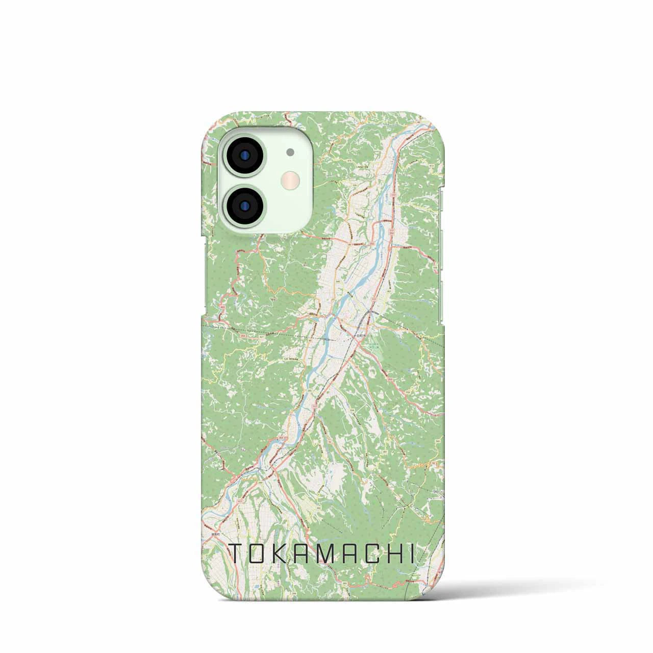 【十日町(新潟県)】地図柄iPhoneケース(バックカバータイプ)