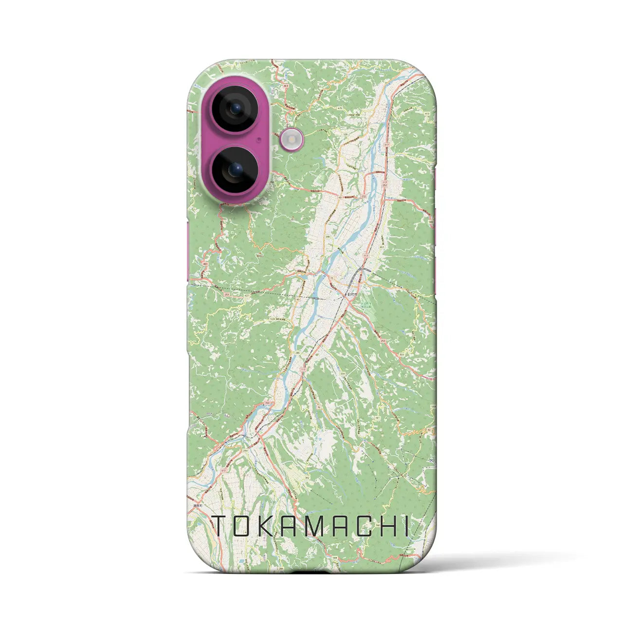 【十日町(新潟県)】地図柄iPhoneケース(バックカバータイプ)