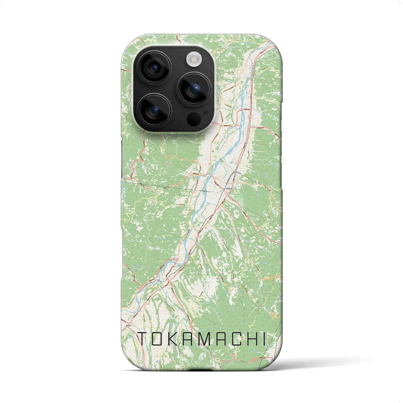 【十日町(新潟県)】地図柄iPhoneケース(バックカバータイプ)