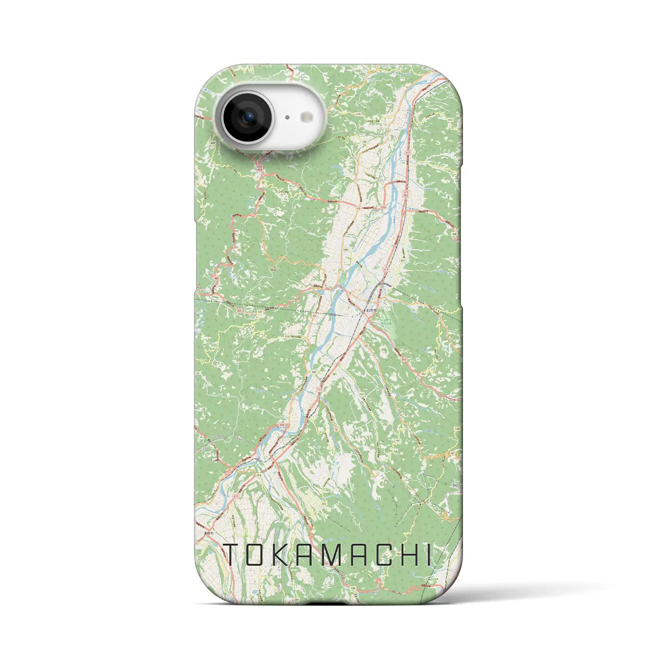 【十日町(新潟県)】地図柄iPhoneケース(バックカバータイプ)