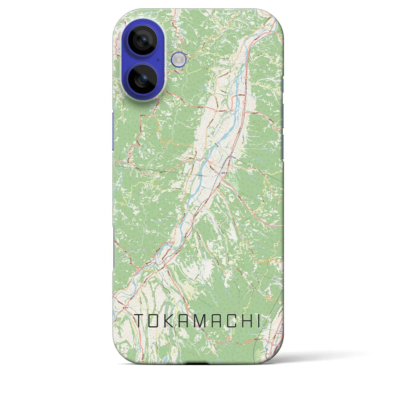 【十日町(新潟県)】地図柄iPhoneケース(バックカバータイプ)ナチュラル・iPhone 16 Pro Max 用